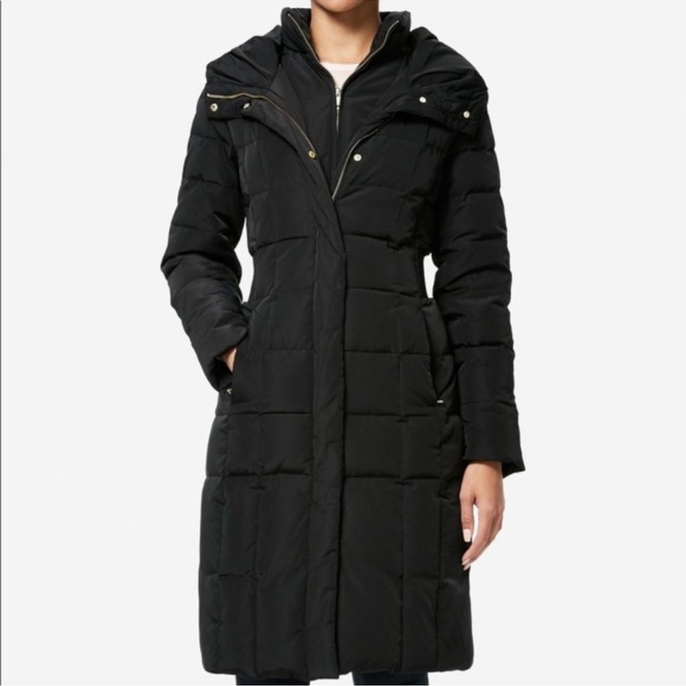 Bib insert puffer coat